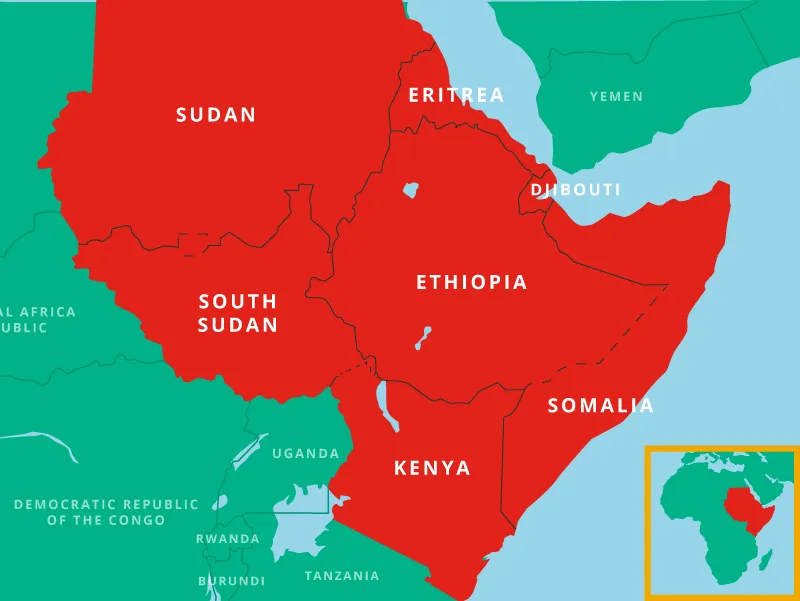 Horn Of Africa Map 2