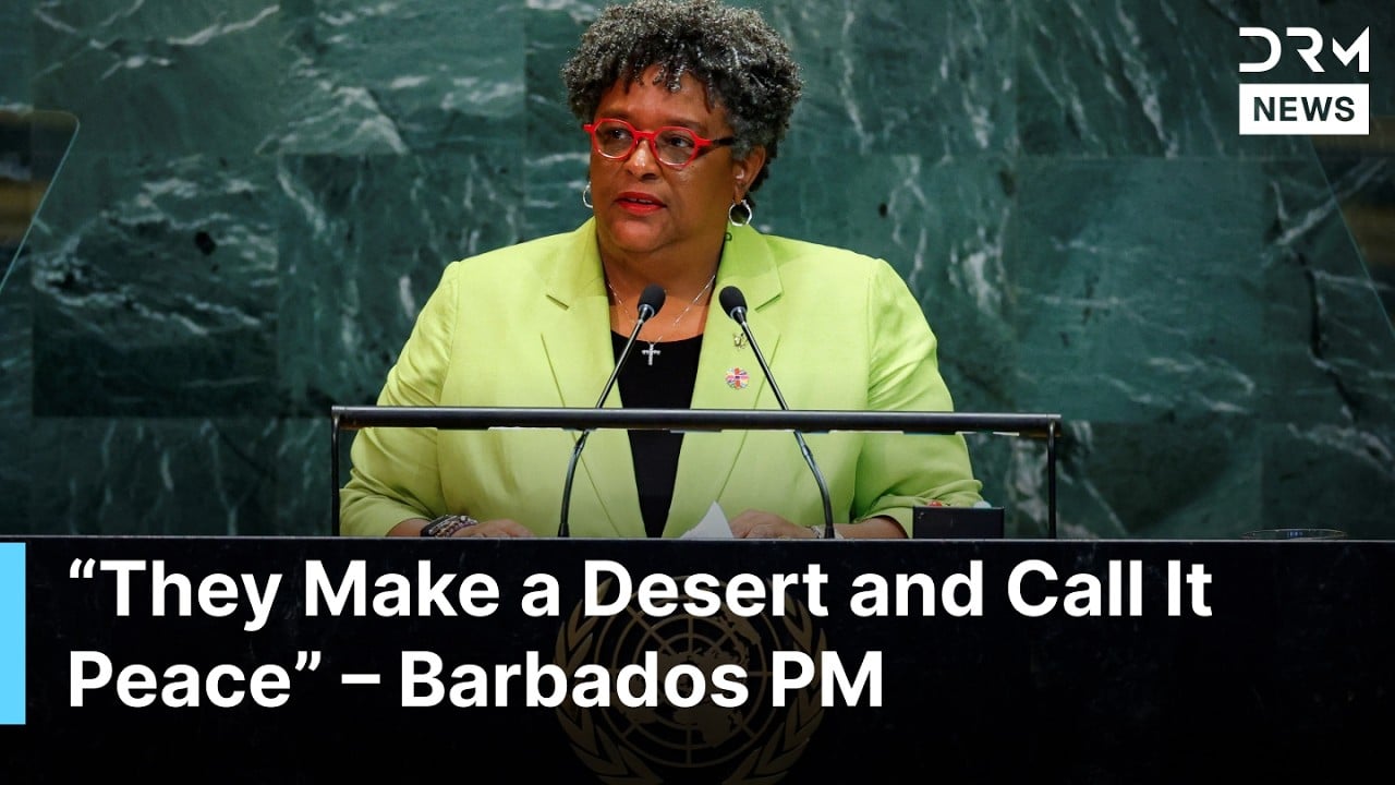 “They Make a Desert and Call It Peace” – Barbados PM's Powerful Speech at UN | AC1G