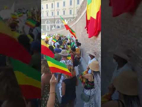 Ethiopian Rally in Italy against Genocide and Human Right Violation