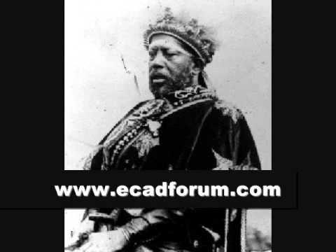 The Voice of Ethiopian King Emperor Menelik II