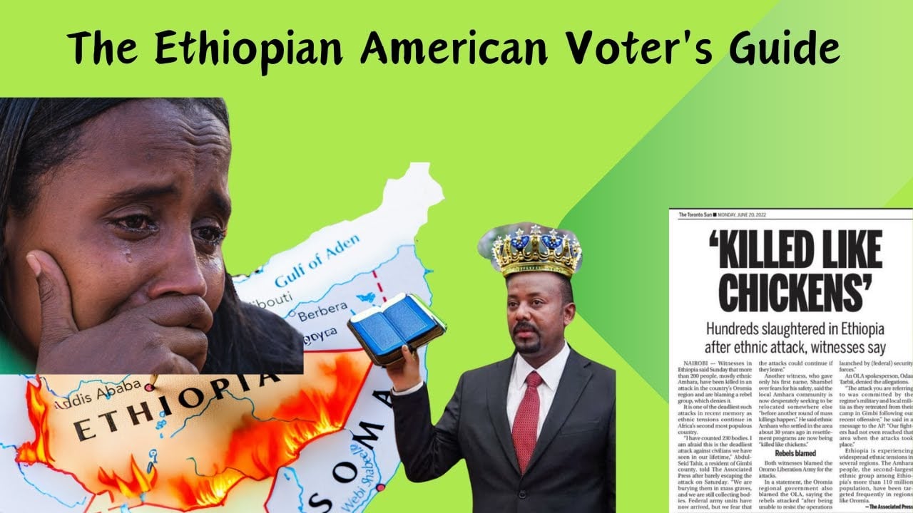 The Ethiopian American Voter's Guide :Your Vote Could make a Difference For Ethiopia.