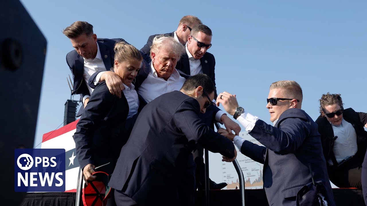 WATCH: Trump escorted away by Secret Service after gunshots heard at Pennsylvania rally