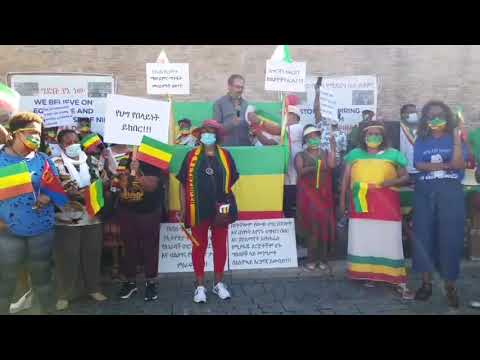 Ethiopian Rally in Italy against Genocide and Human Right Violation