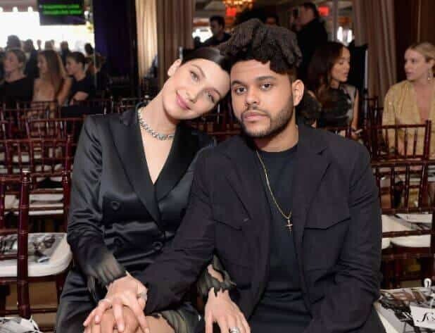 Makkonen Tesfayes son The Weeknd with his ex girlfriend Bella. 1593362252336