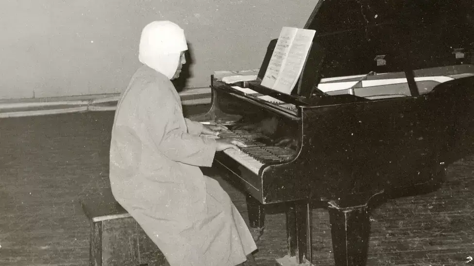 After 10 years in a monastery in northern Ethiopia, Emahoy returned to the piano