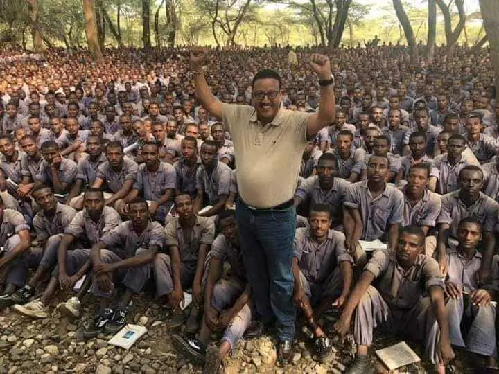 Lencho Bati cheering the Oromo Liberation Army (OLA)