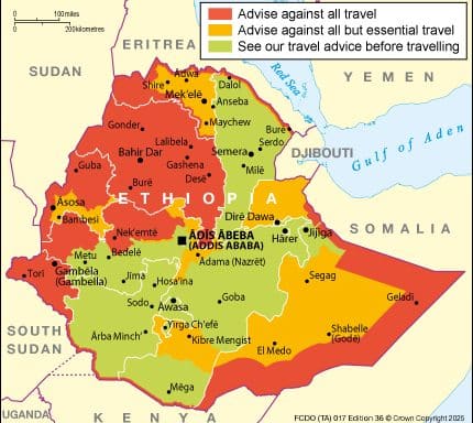 travel to Ethiopia,UK
