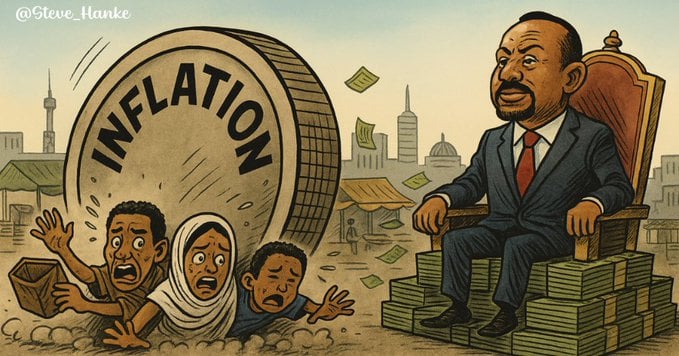 Picture by Steve Hanke:Ethiopia’s inflation is crushing its people